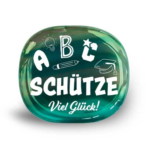 Glücksstein zur Einschulung &quot;ABC Schütze&quot;