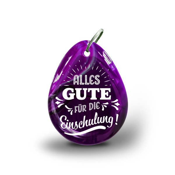 Schlüsselanhänger &quot;Alles Gute für die Einschulung&quot;